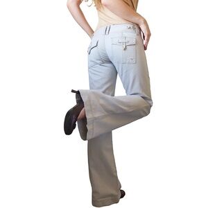 Abercrombie and Fitch Low Rise Tan Flare Pants